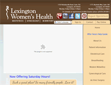 Tablet Screenshot of lexingtonwomens.com